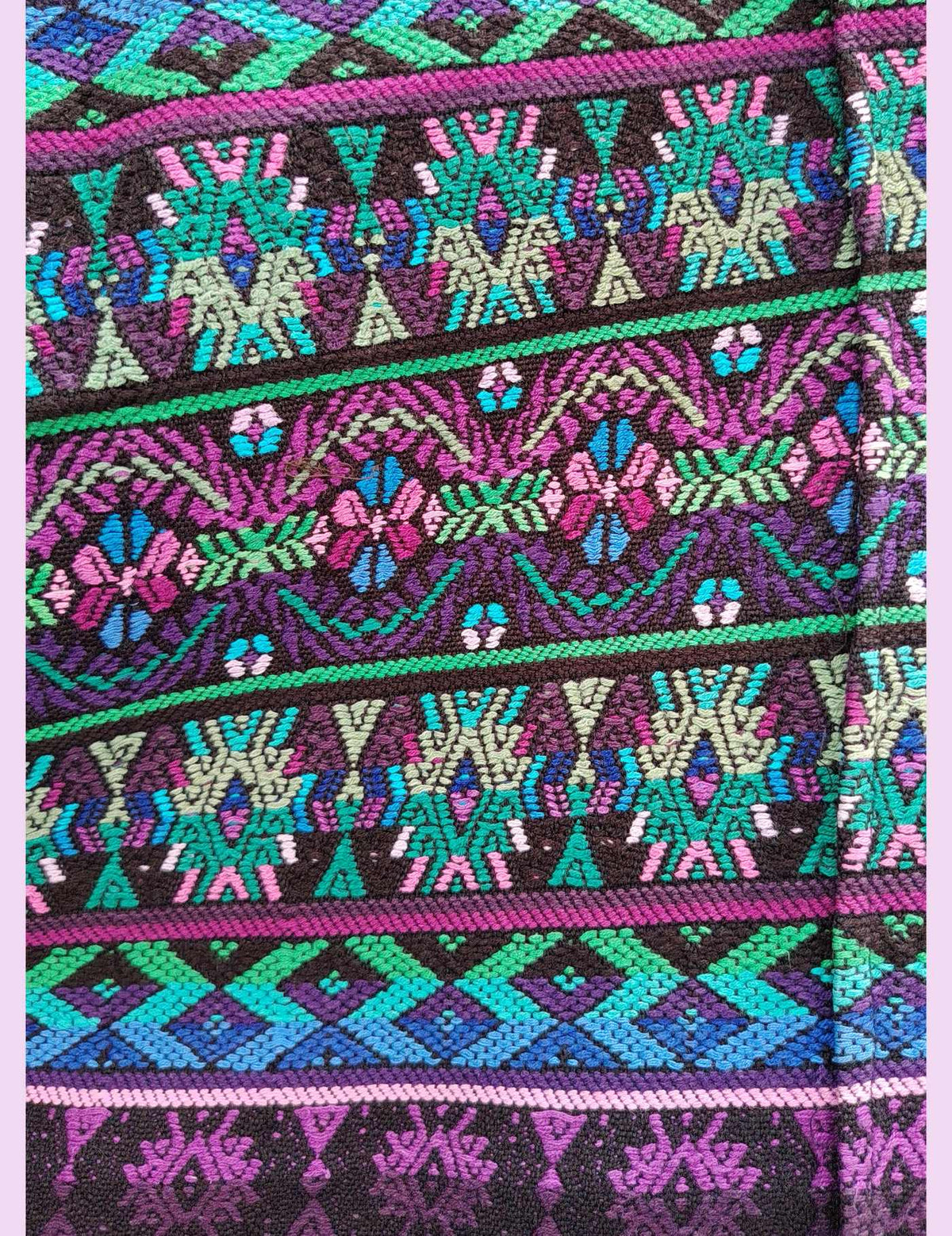 Black with Geometric Totonicapán Huipil #10-260