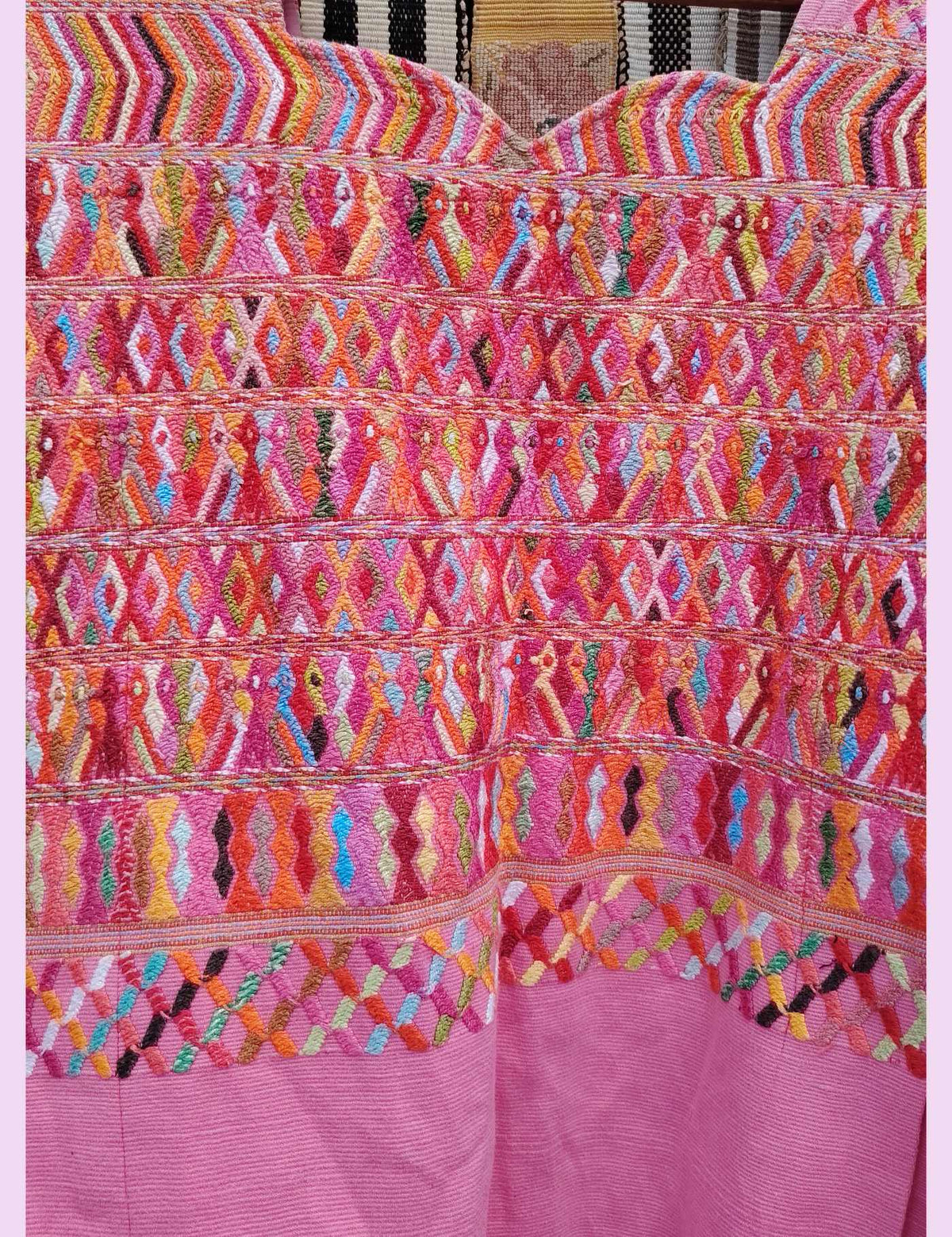 Pink San Juan Cotzal Huipil #10-261