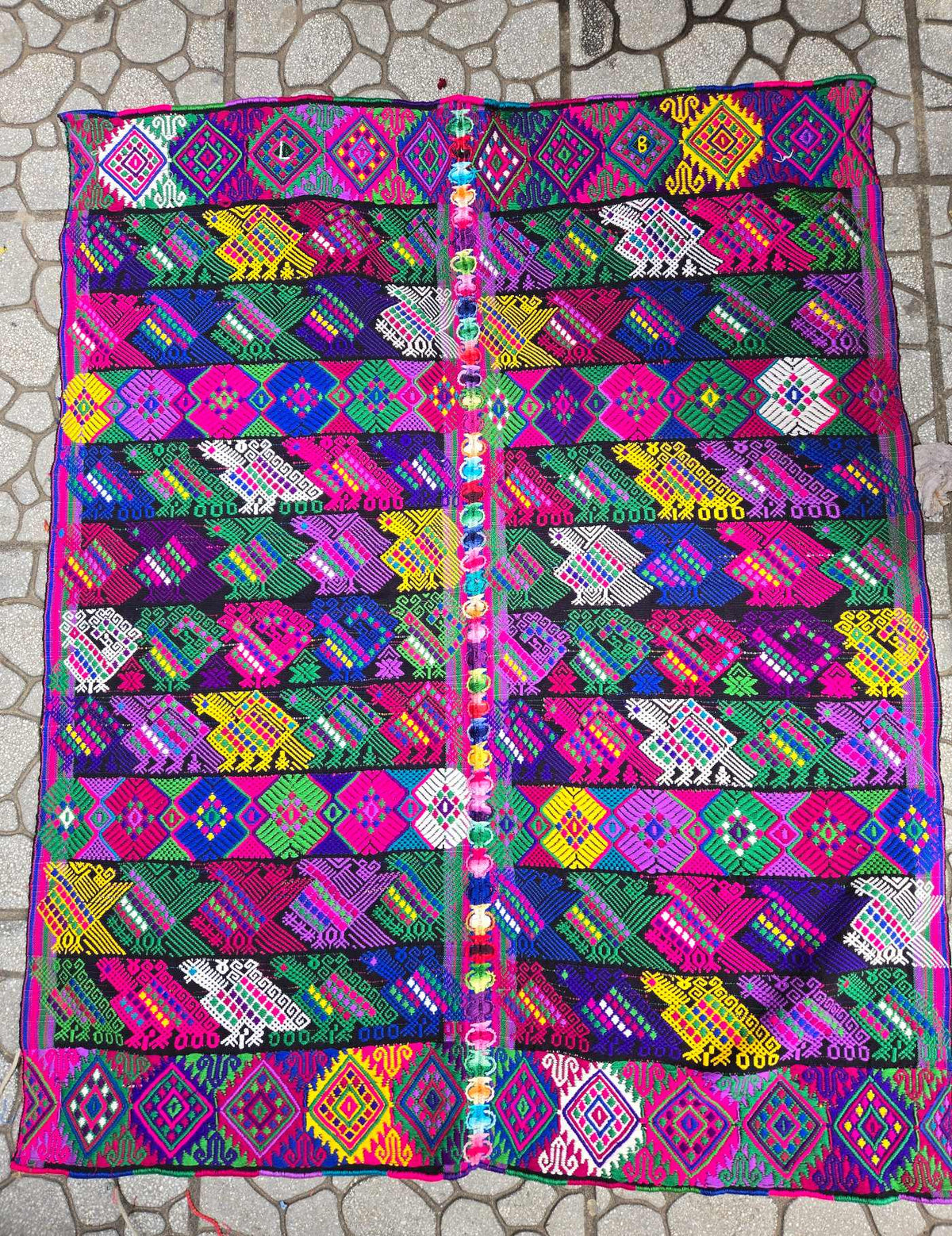 Blue and Fuchsia Santa María de Jesús Tzute #10-286