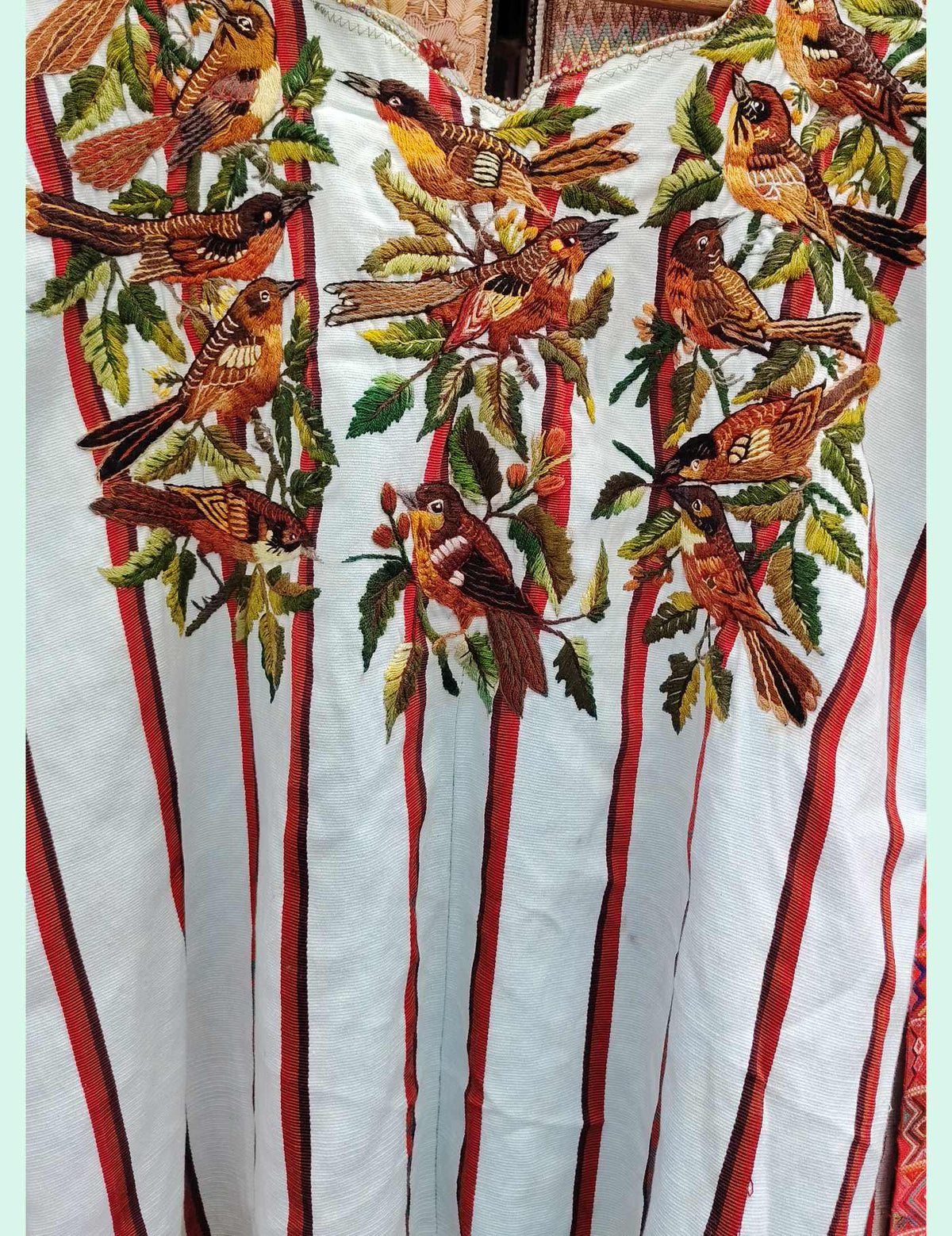 Brown and White Santiago Huipil #10-305