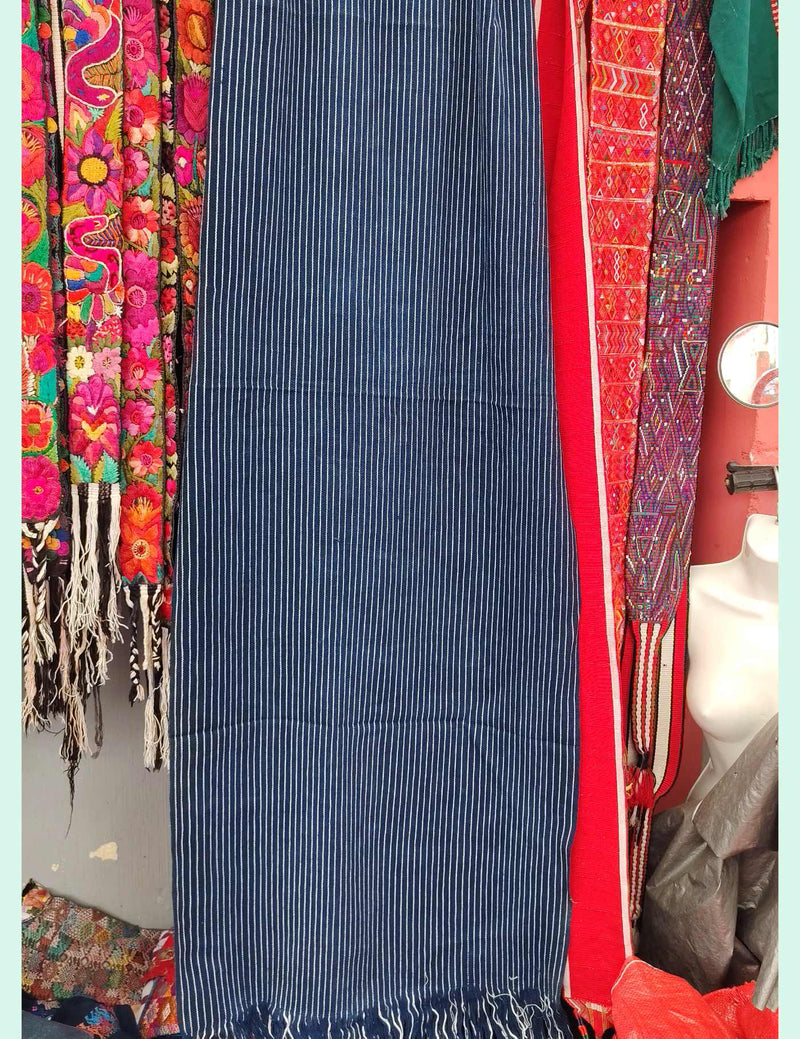 Indigo Pinstripes San Andrés semetabaj Tzute #10-308