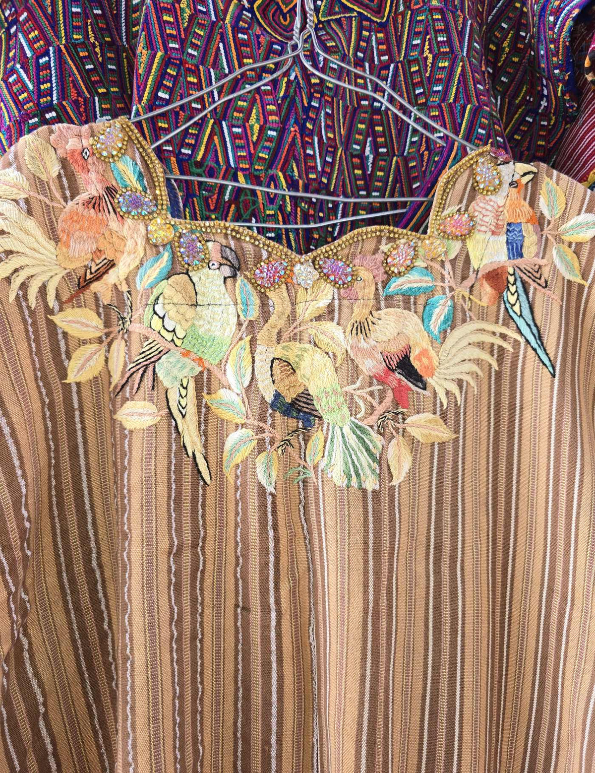 Brown Striped Santiago Huipil #10-328