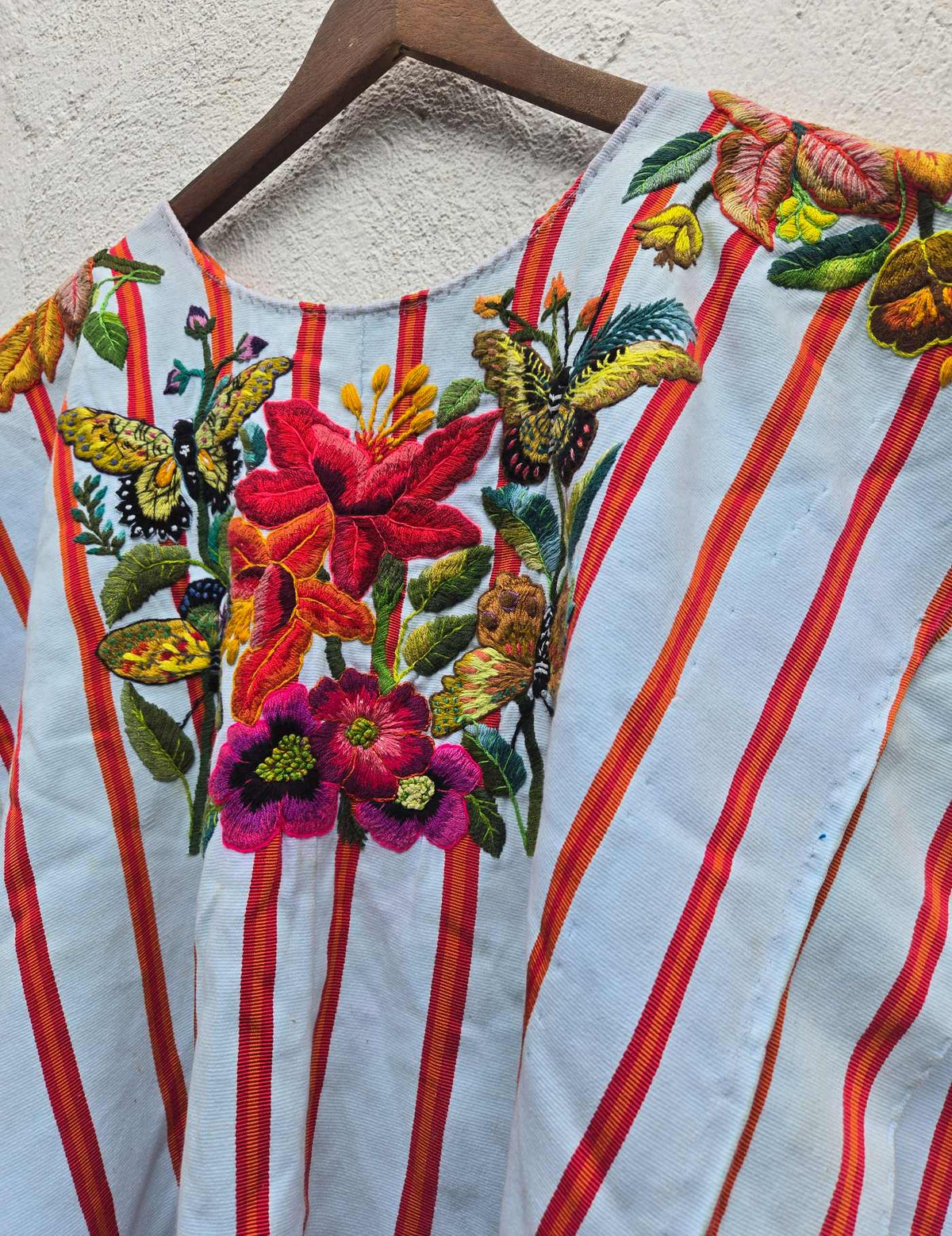 Red Butterflies Santiago Huipil #10-342