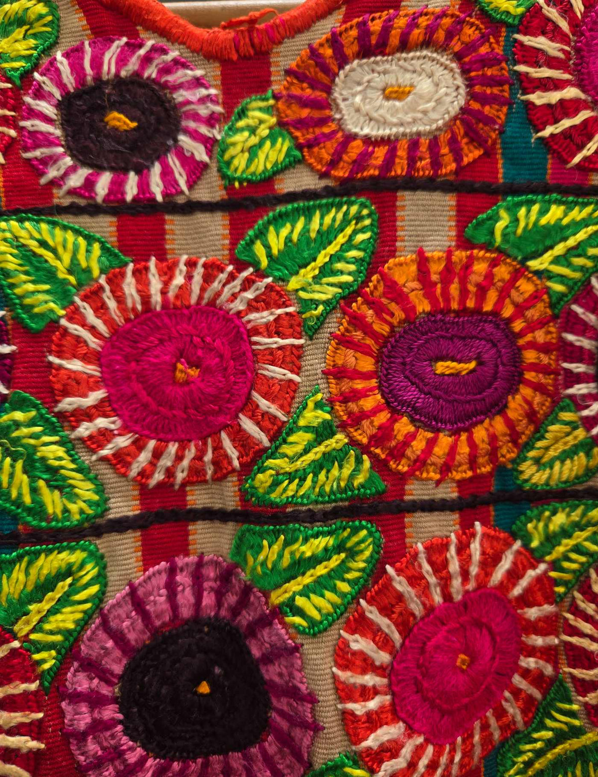 Playful Floral Chichicastenango Huipil #10-355