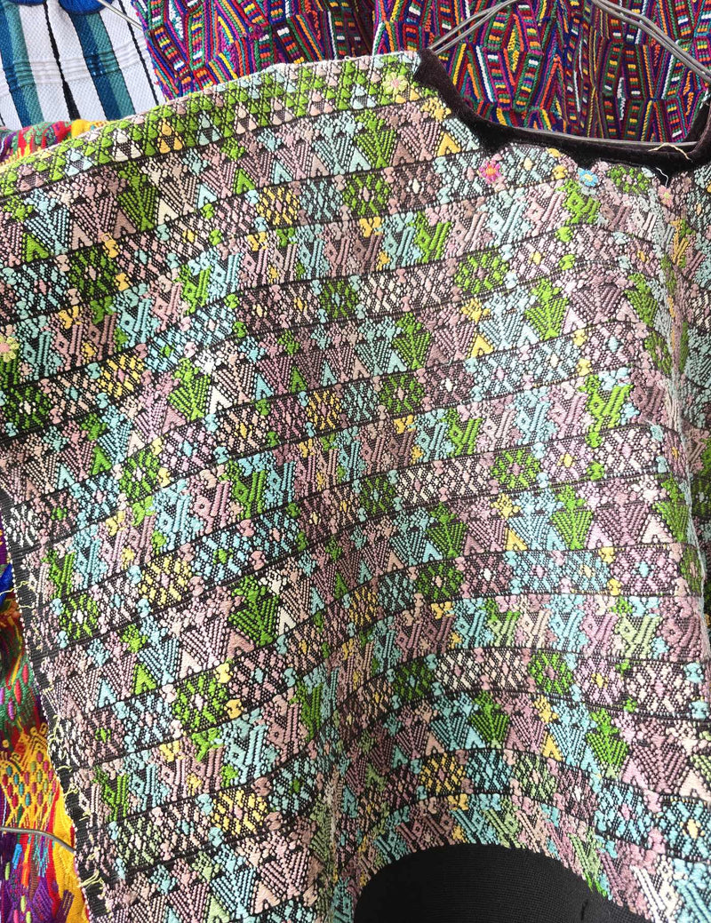 Pink and Green Rabinal Huipil #10-367