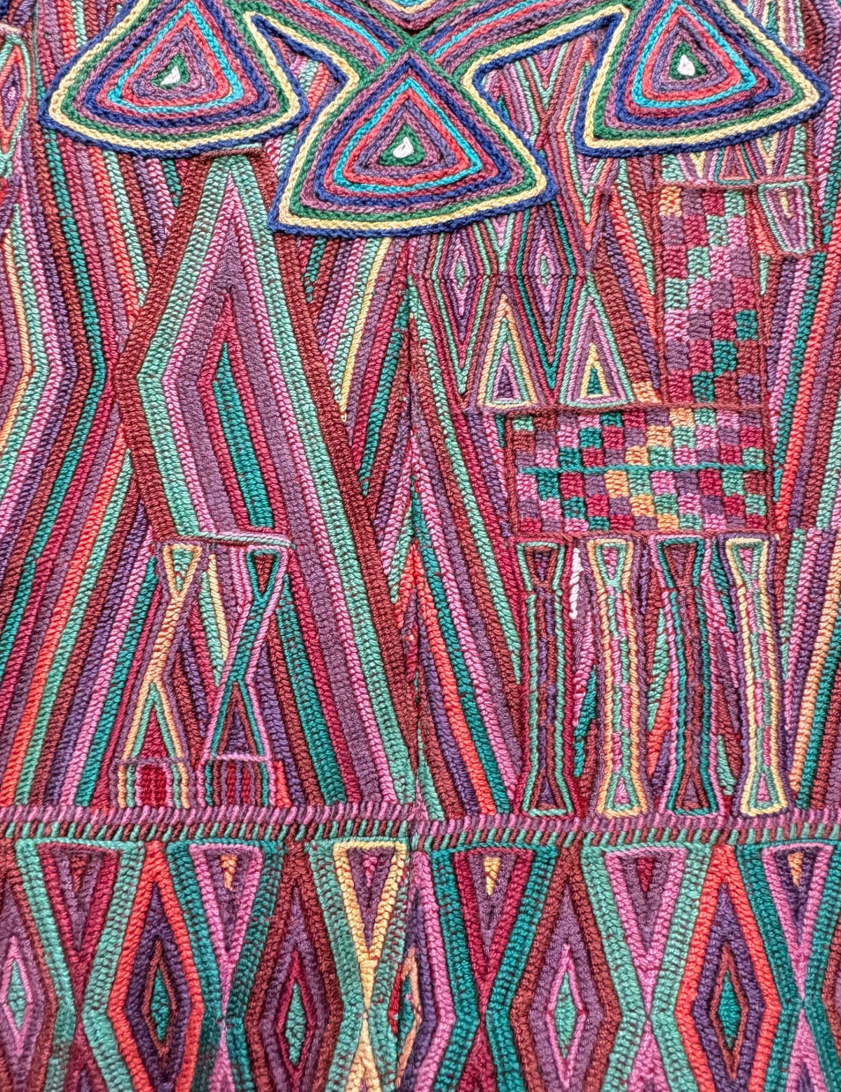 Red and Pink Nebaj Huipil #10-381