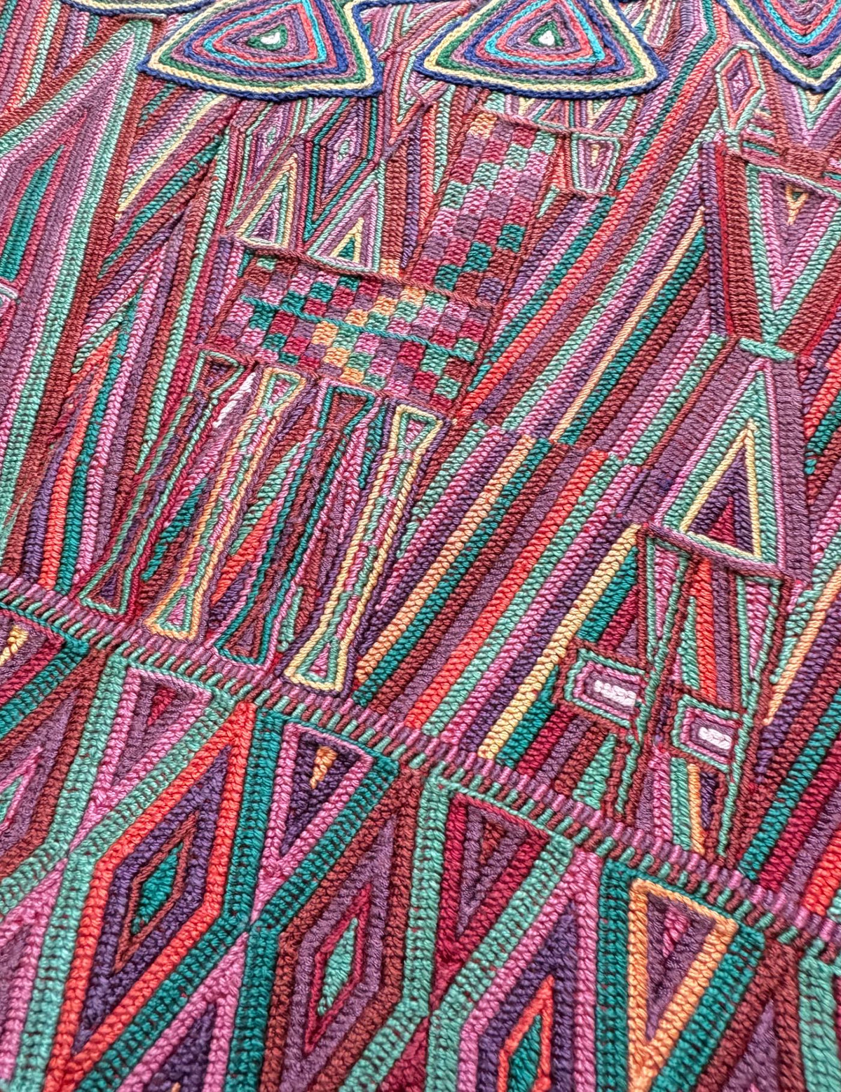 Red and Pink Nebaj Huipil #10-381