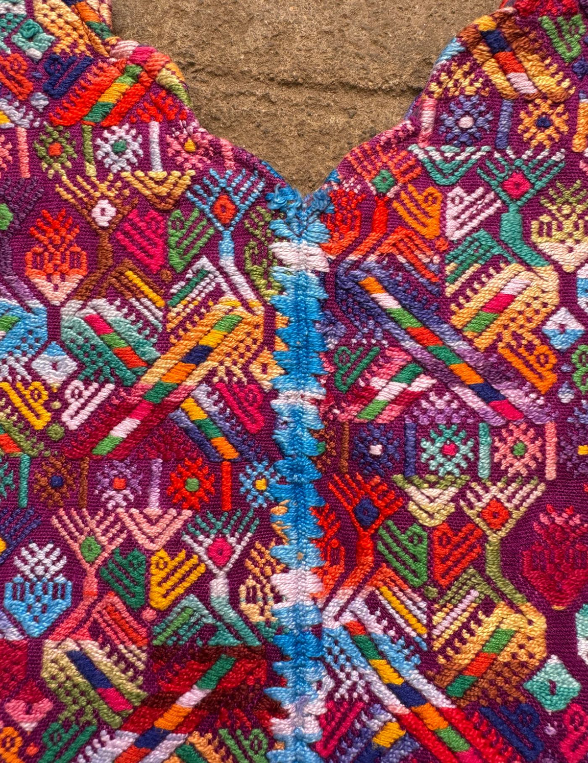 Fuchsia Nahualá Huipil #10-386