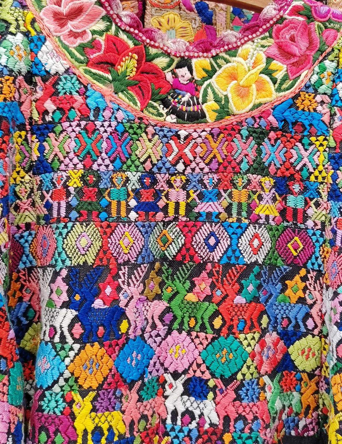 Multicoloured Cobán Huipil #10-389