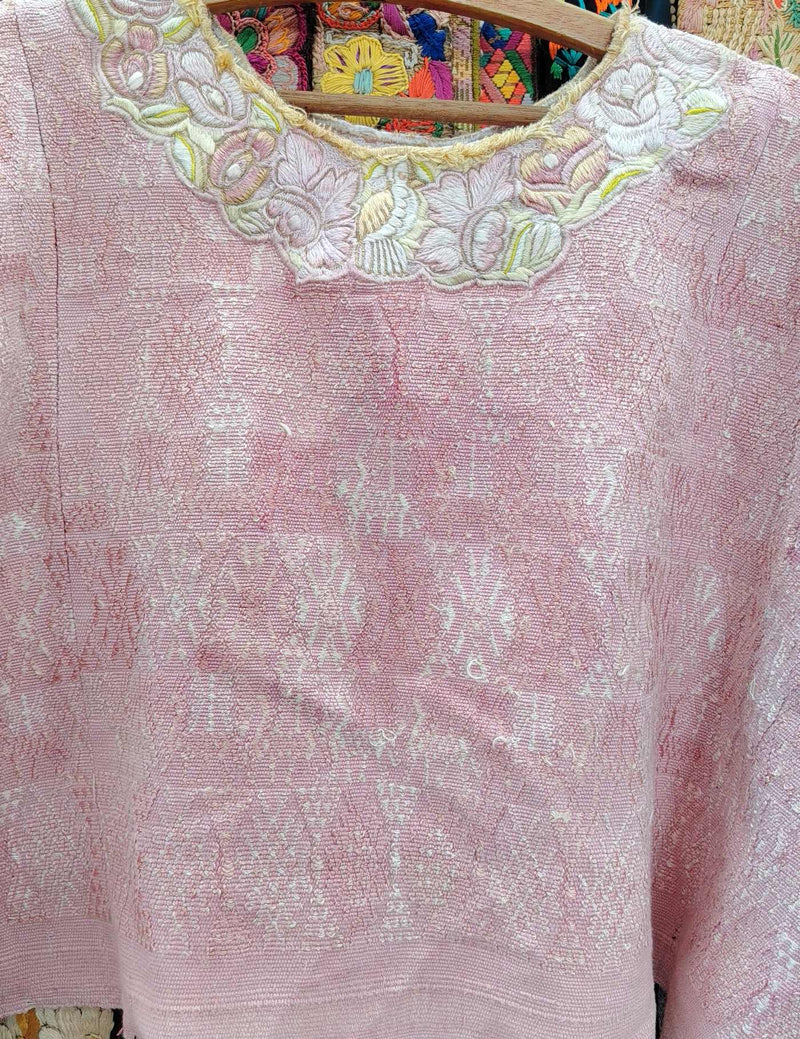 Pastel Pink Cobán Huipil #10-406