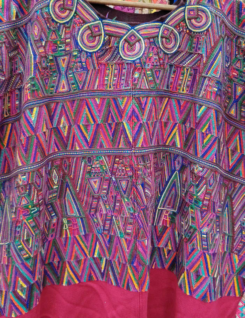 Berry and Red Nebaj Huipil #10-408
