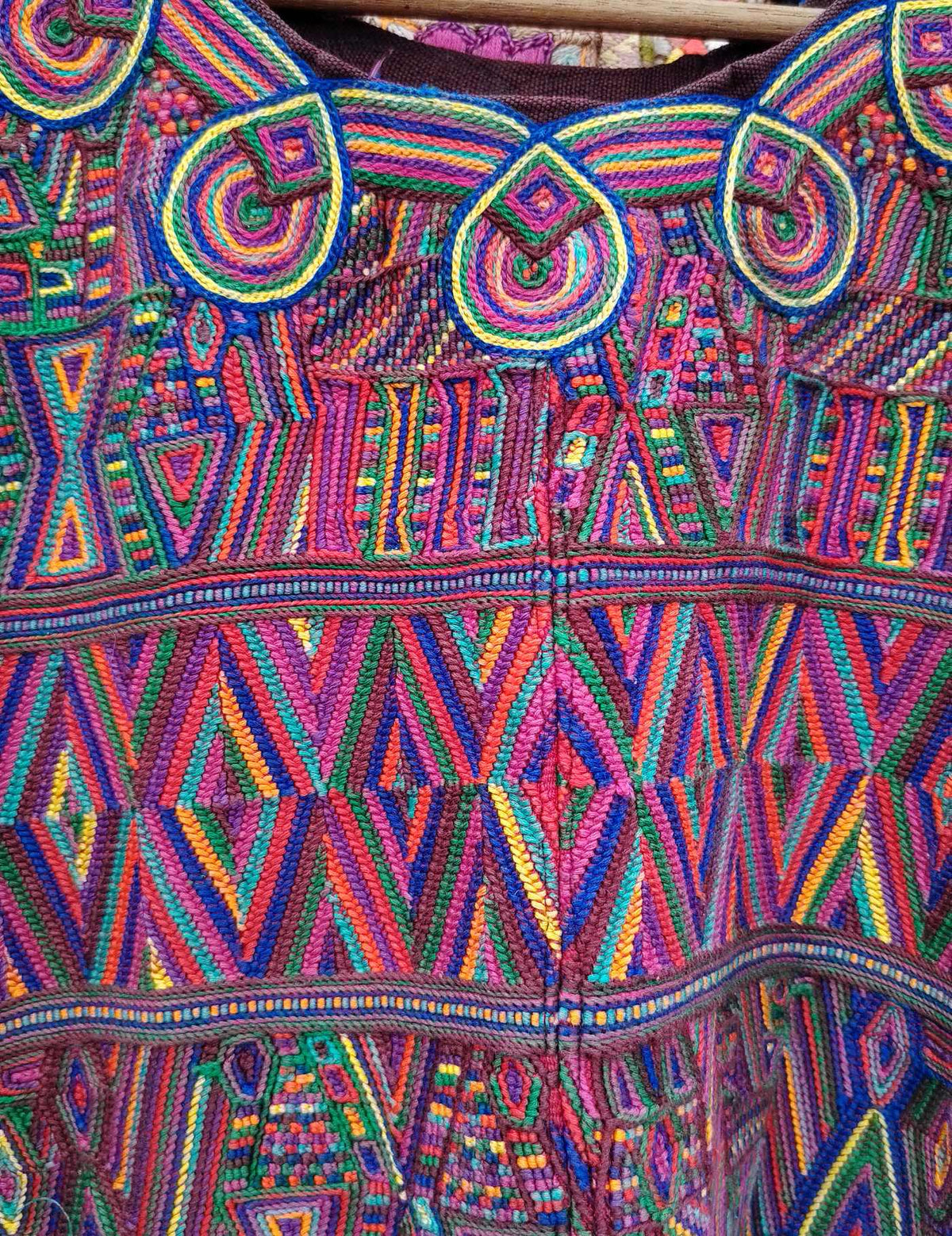Berry and Red Nebaj Huipil #10-408