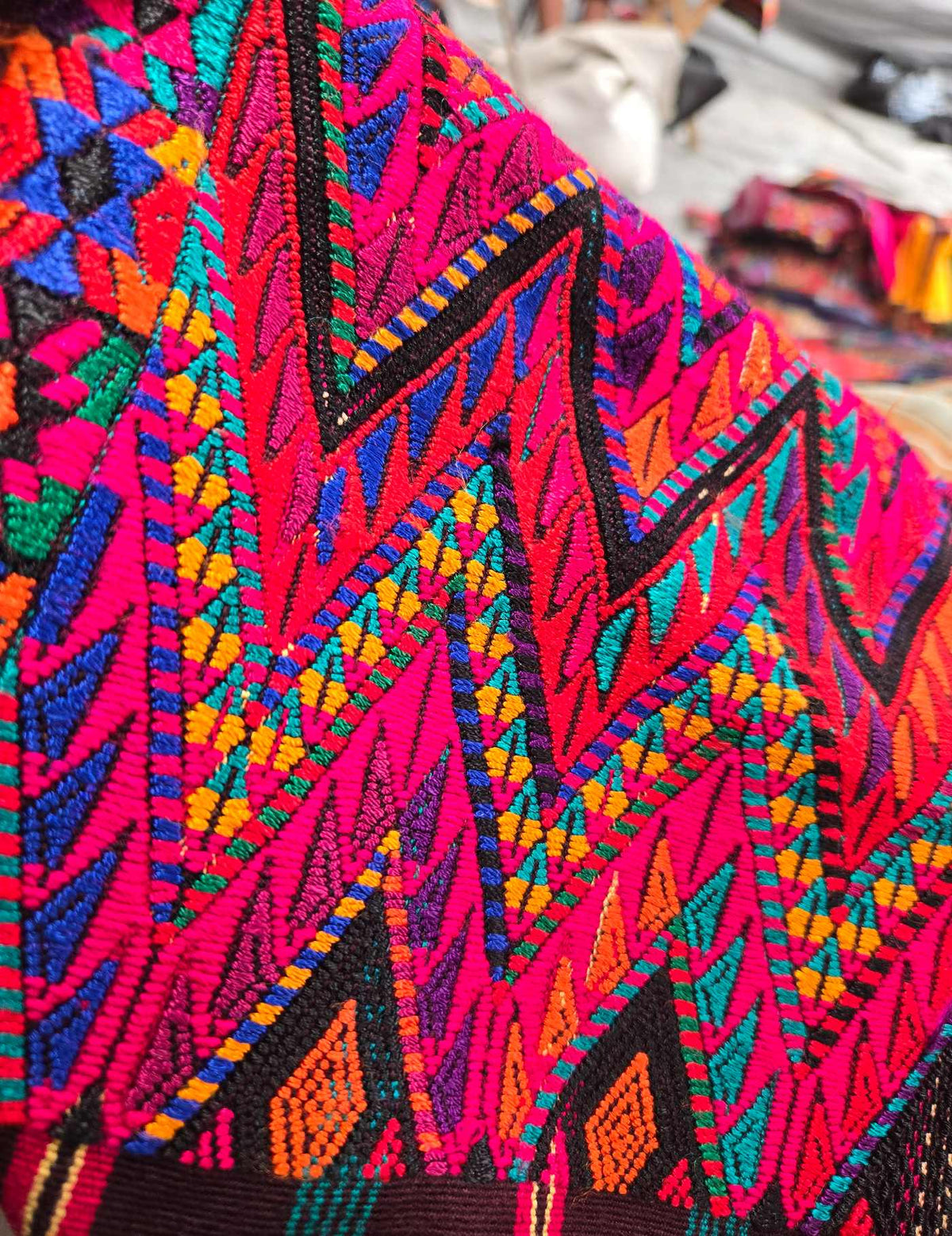 Geometrics on Stripes Chichicastenango Huipil #10-416