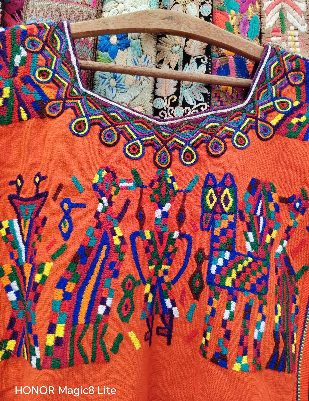 Orange Chajul Huipil #10-440
