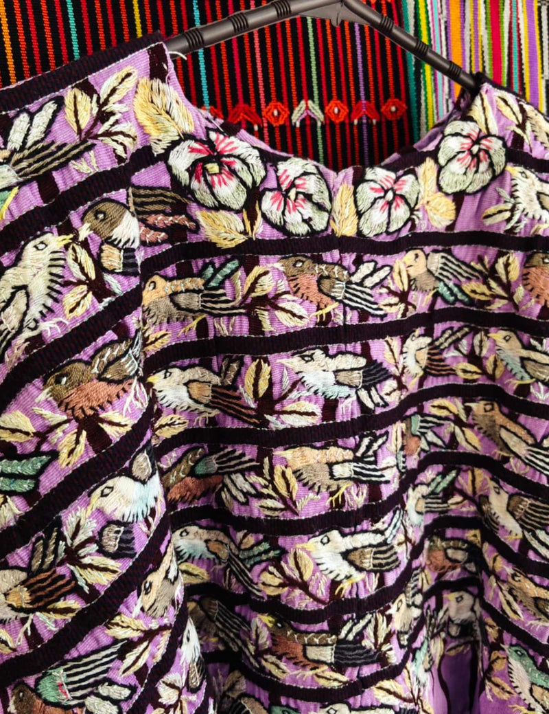 Pastel birds Santiago Huipil #10-444