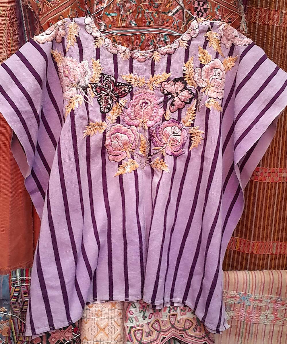 Embroidered Vintage Guatemalan huipil