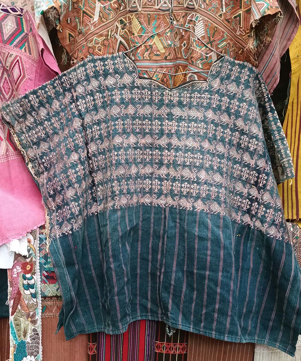 Embroidered Vintage Guatemalan huipil textile