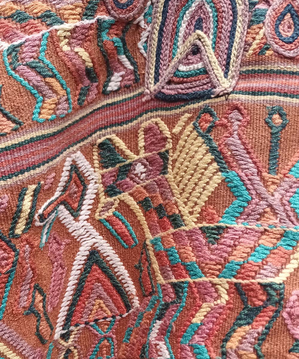 Embroidered Vintage Guatemalan huipil textile