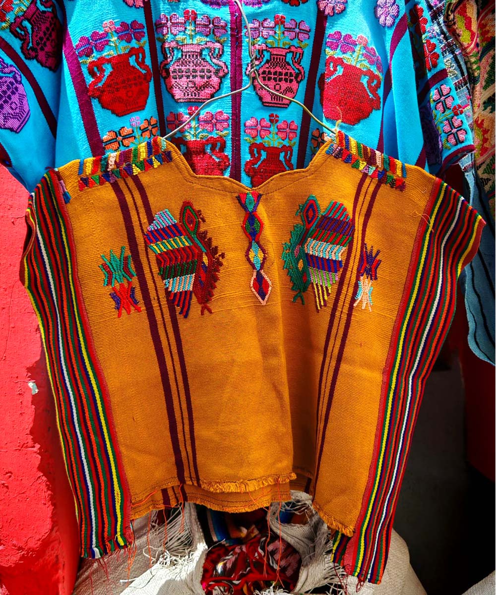 Embroidered Vintage Guatemalan huipil