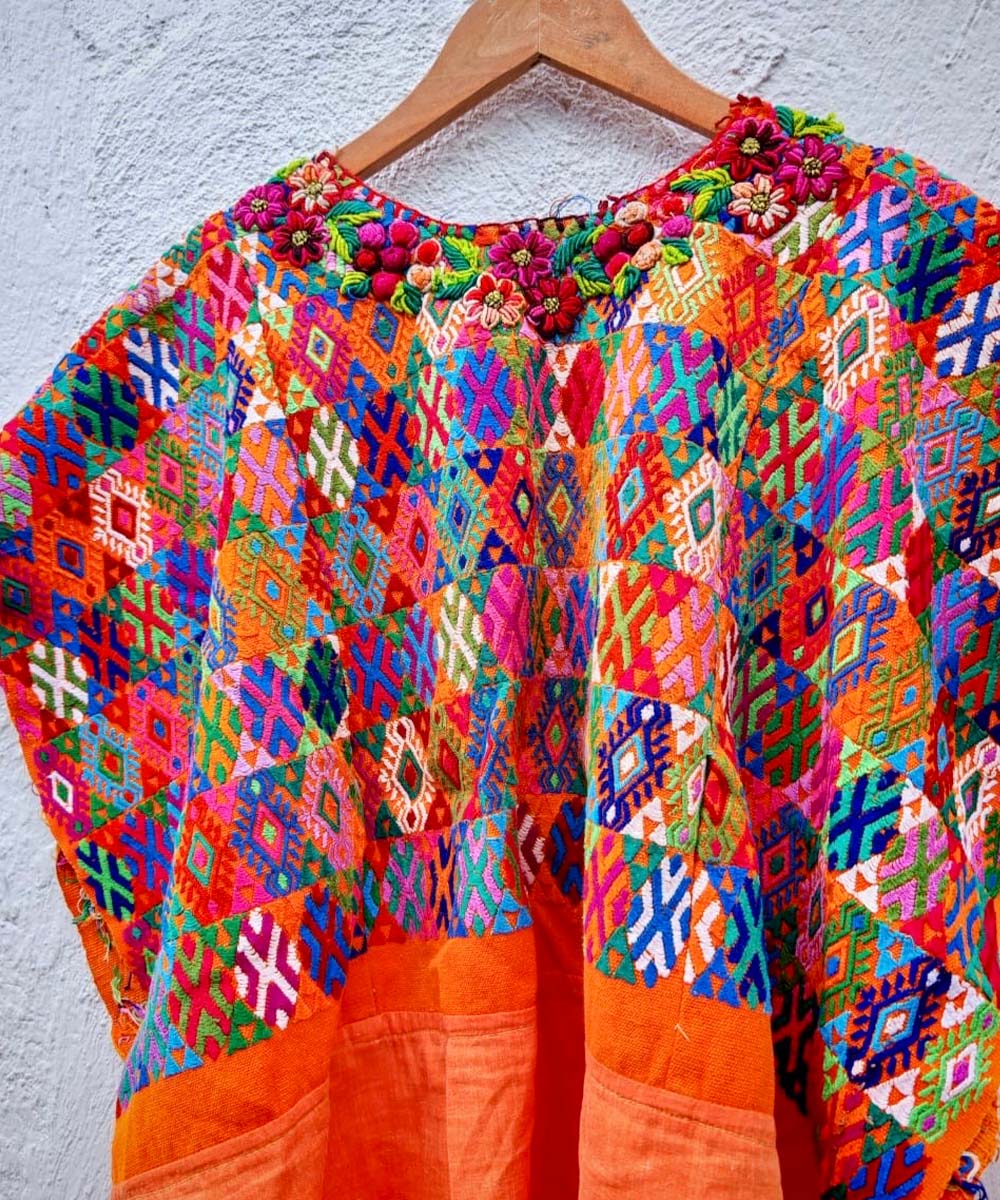 Embroidered Vintage Guatemalan huipil