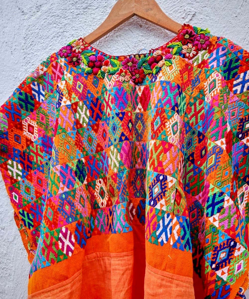 Embroidered Vintage Guatemalan huipil