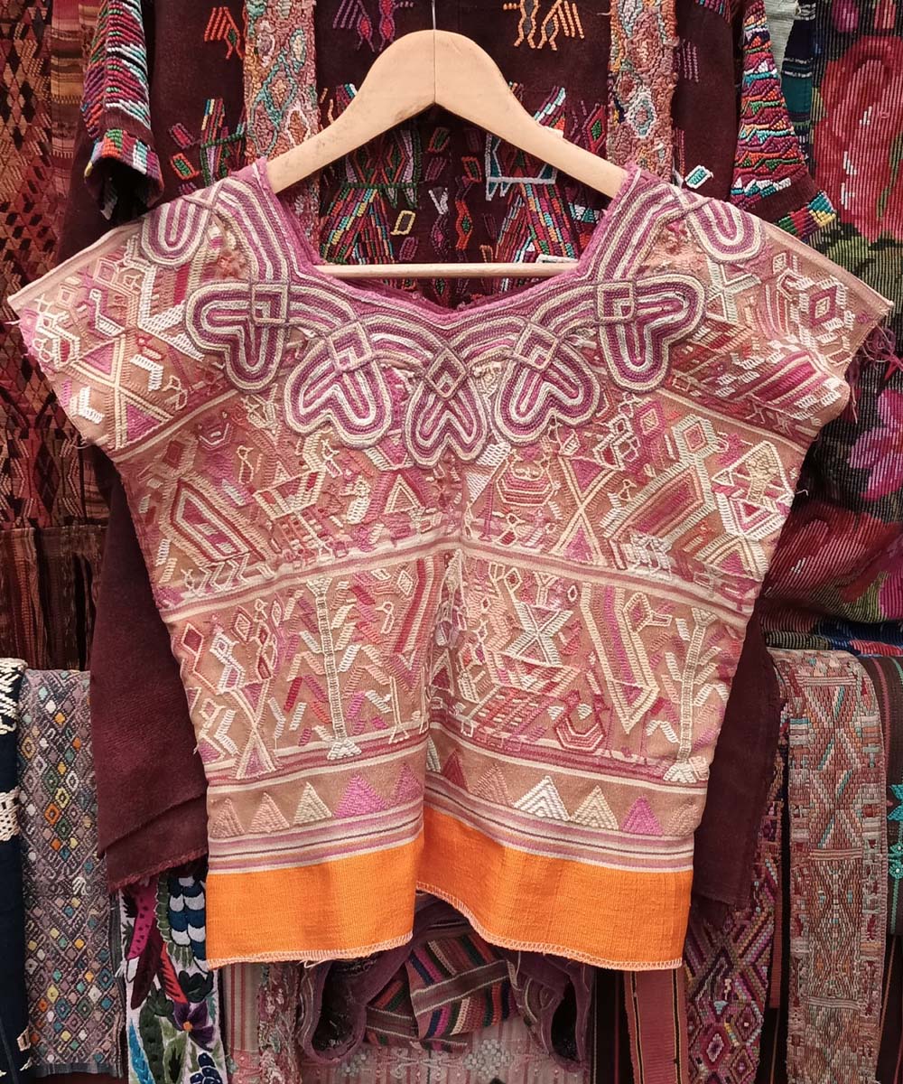 Tangerine and cafe Nebaj huipil