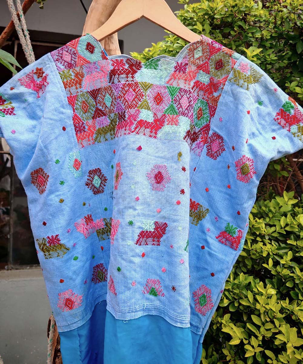 Embroidered Vintage Guatemalan huipil