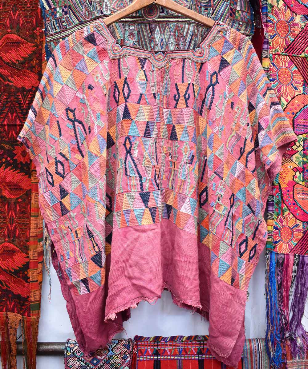 Vintage Guatemalan huipil textile