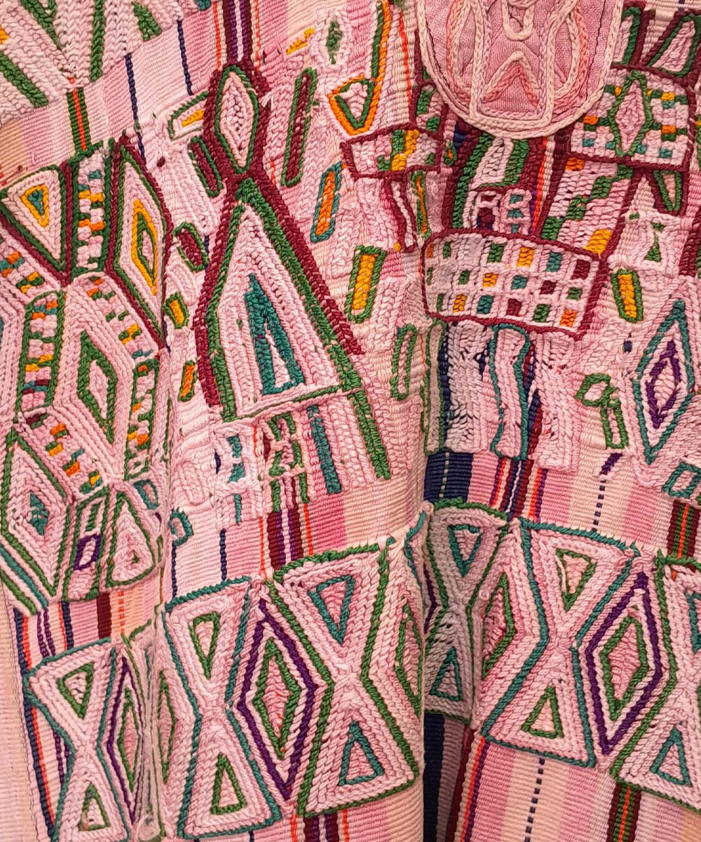 Pink Nebaj with stripes