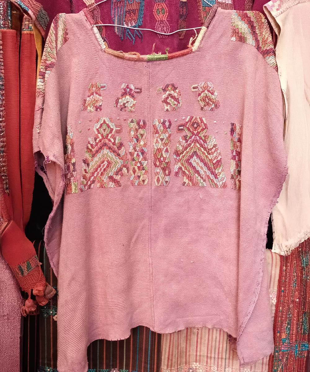 Embroidered Vintage Guatemalan huipil textile