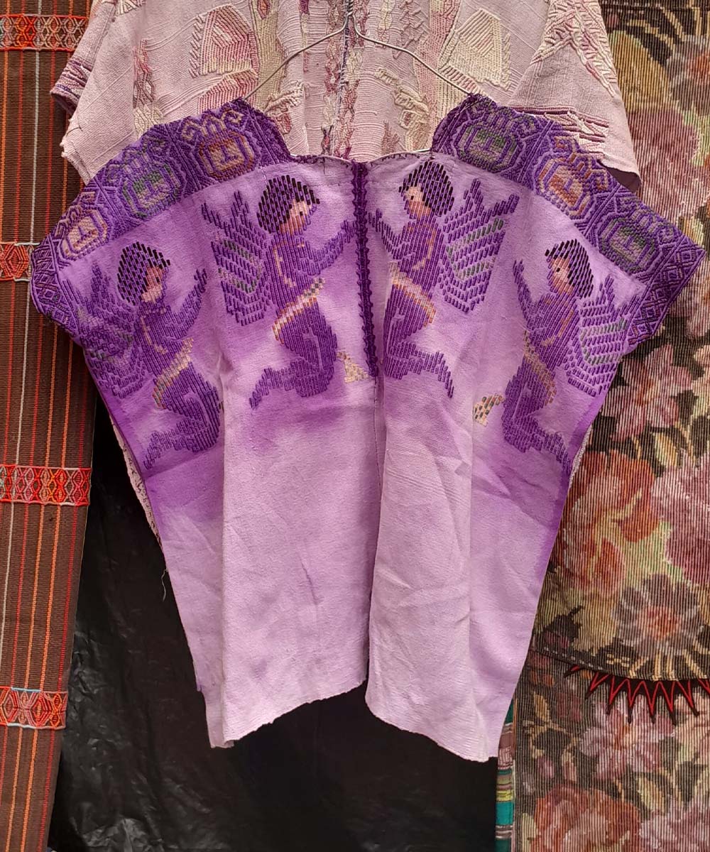 Embroidered Vintage Guatemalan huipil textile