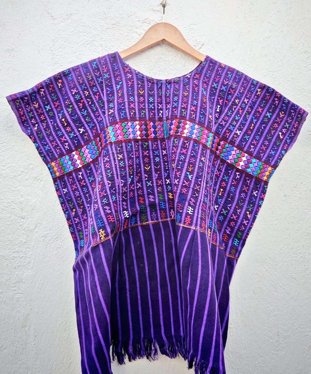 Purple San Lucas huipil