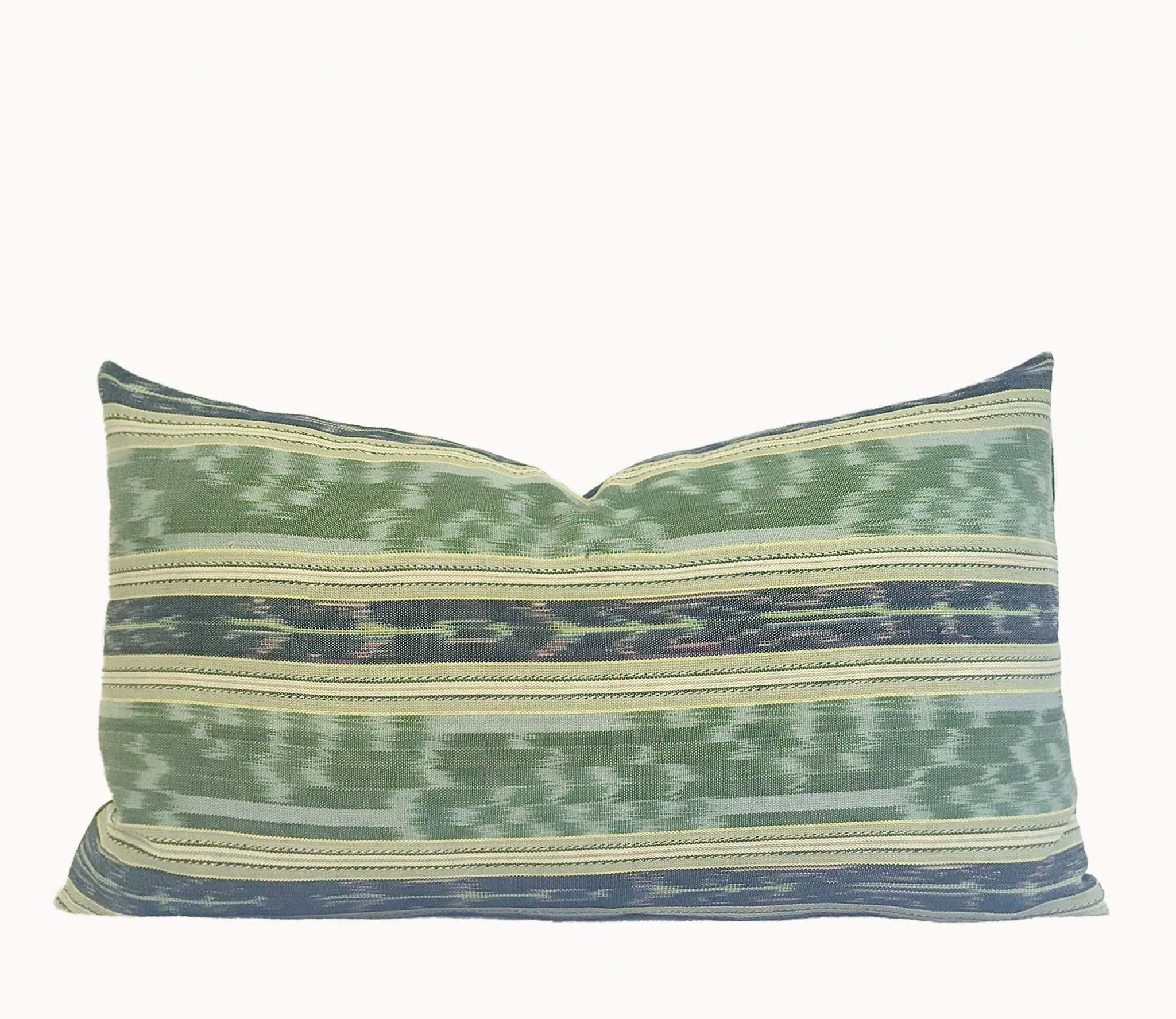 Handwoven Guatemala ikat pillow