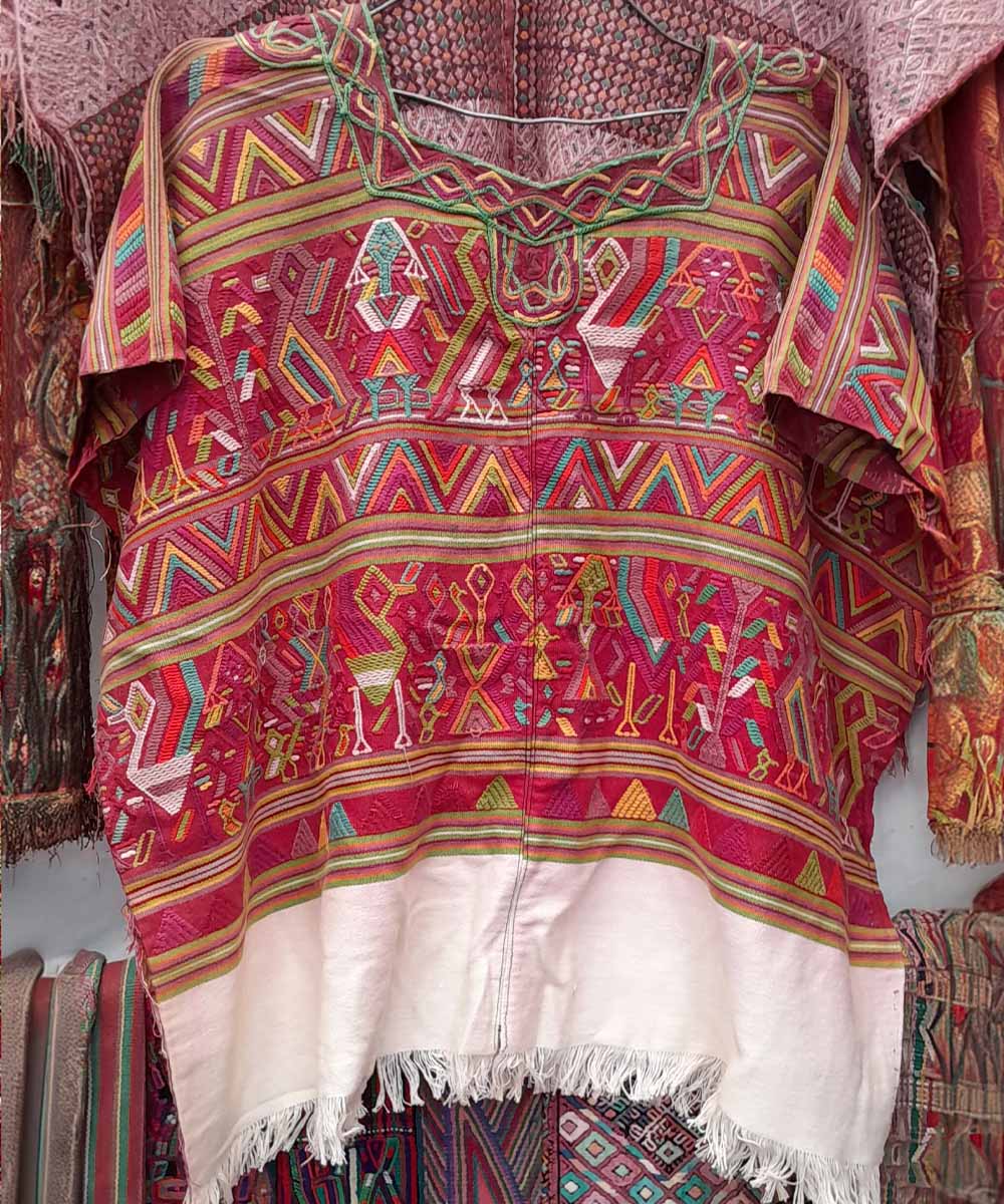 Vintage Guatemalan huipil textile