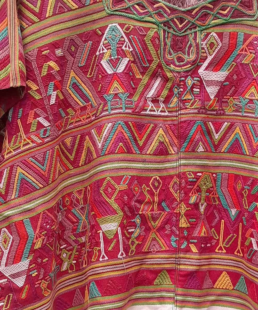 Vintage Guatemalan huipil textile