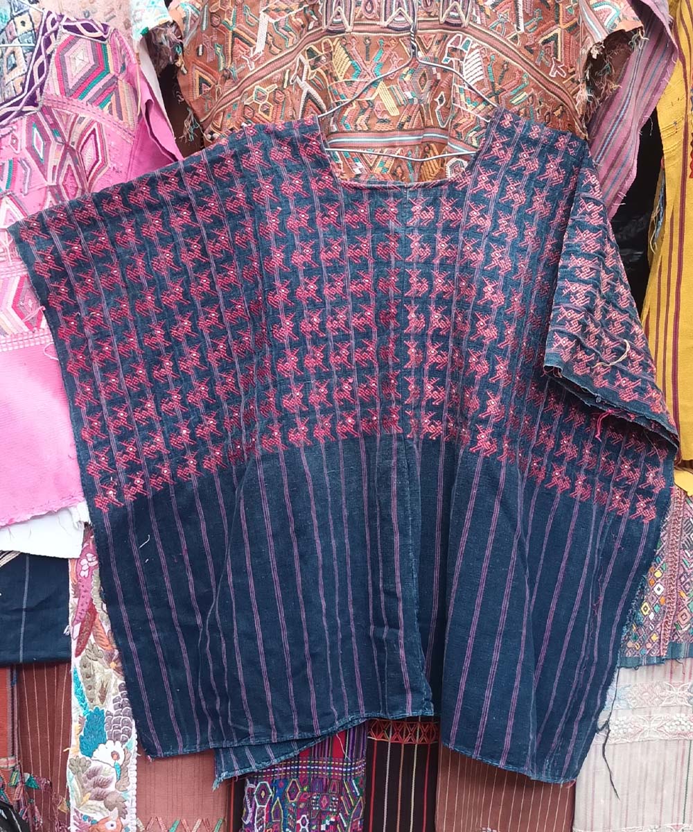 Embroidered Vintage Guatemalan huipil textile