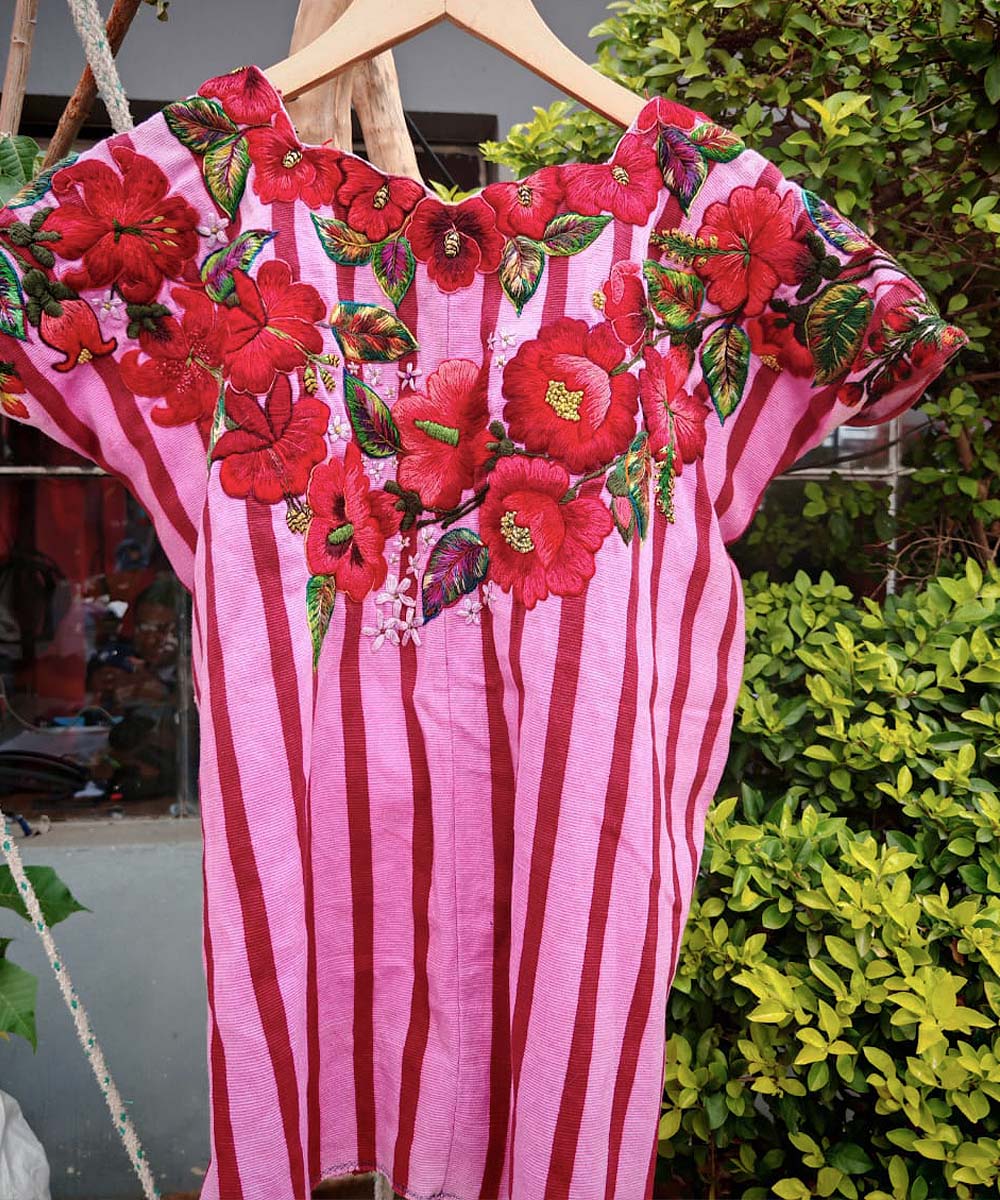 Embroidered Vintage Guatemalan huipil textile