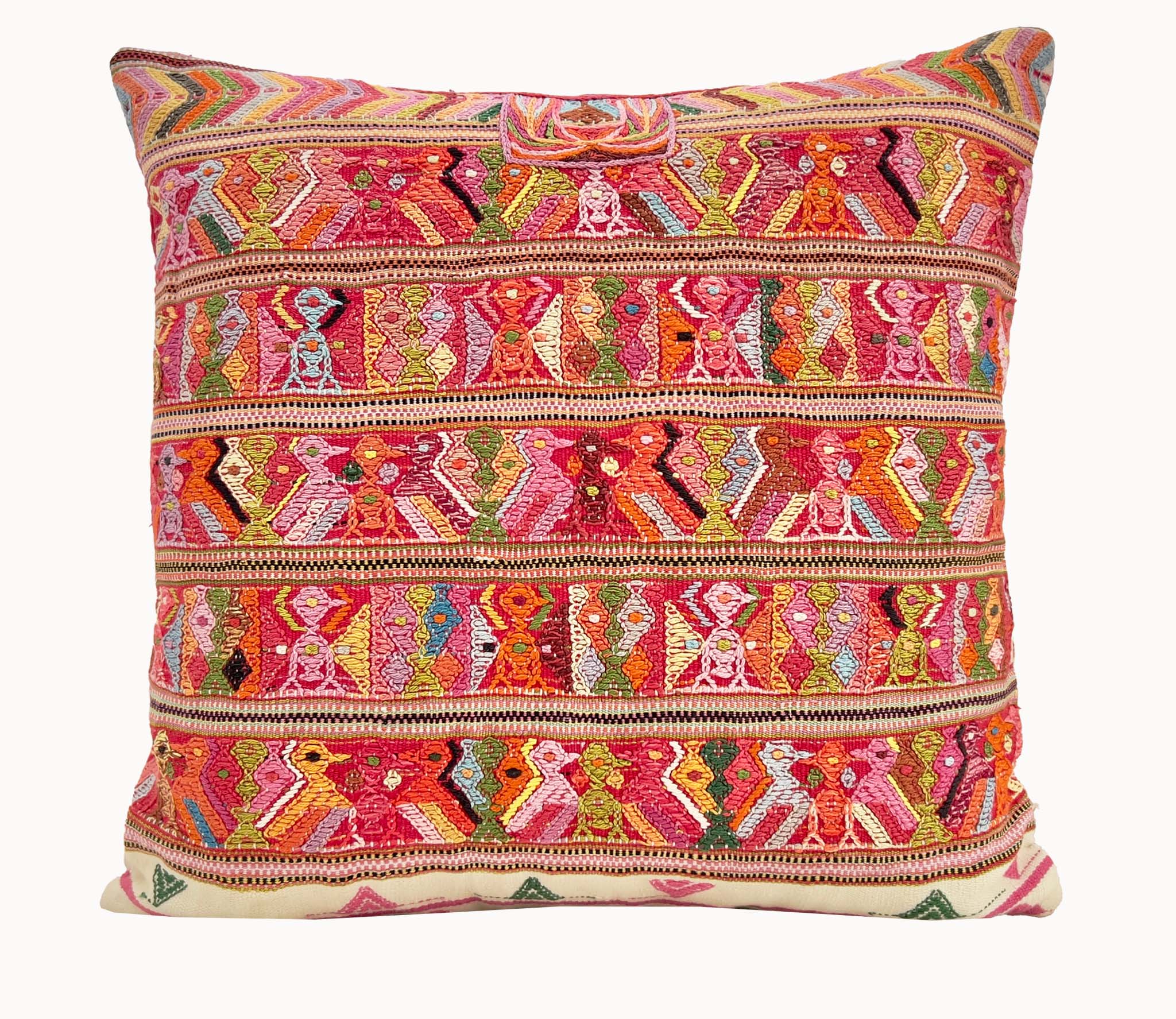 Red San Juan Cotzal pillow