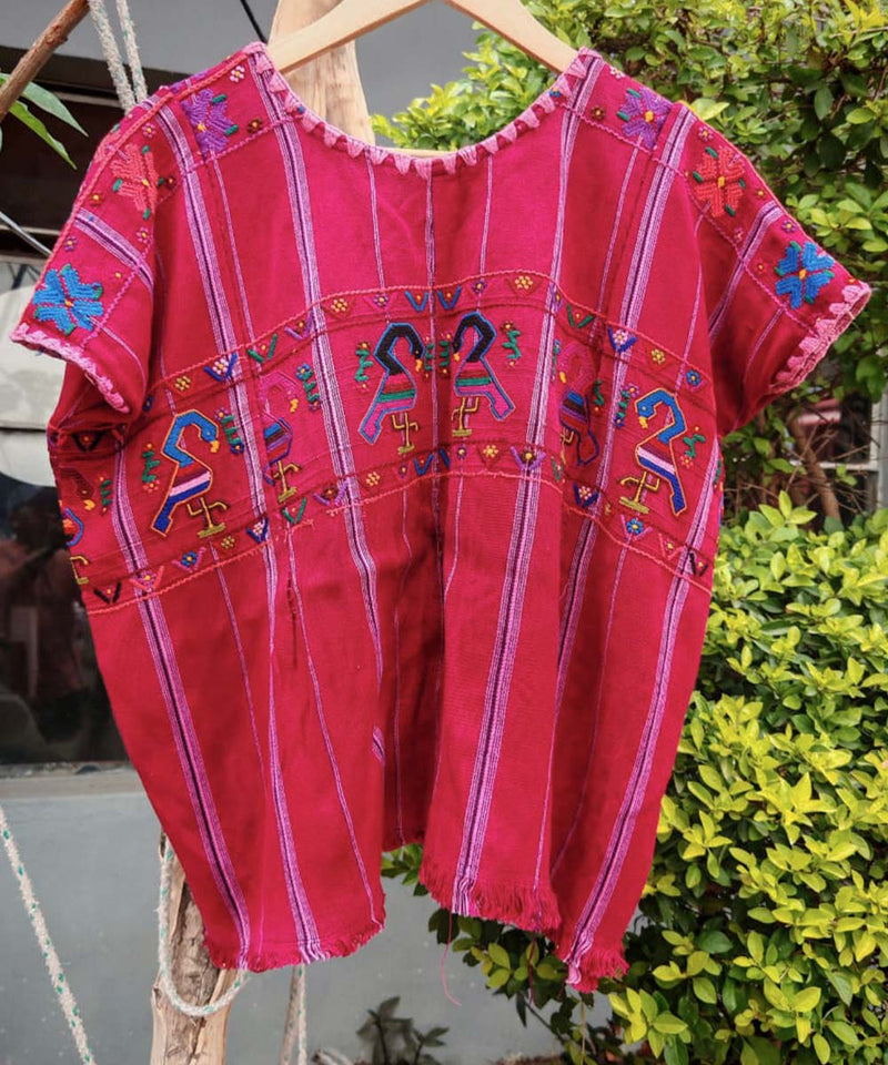 Embroidered Vintage Guatemalan huipil