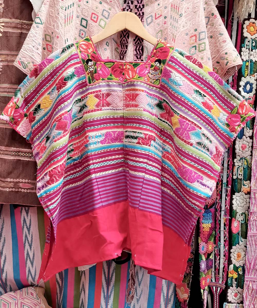 Embroidered Guatemalan huipil | Vintage textile