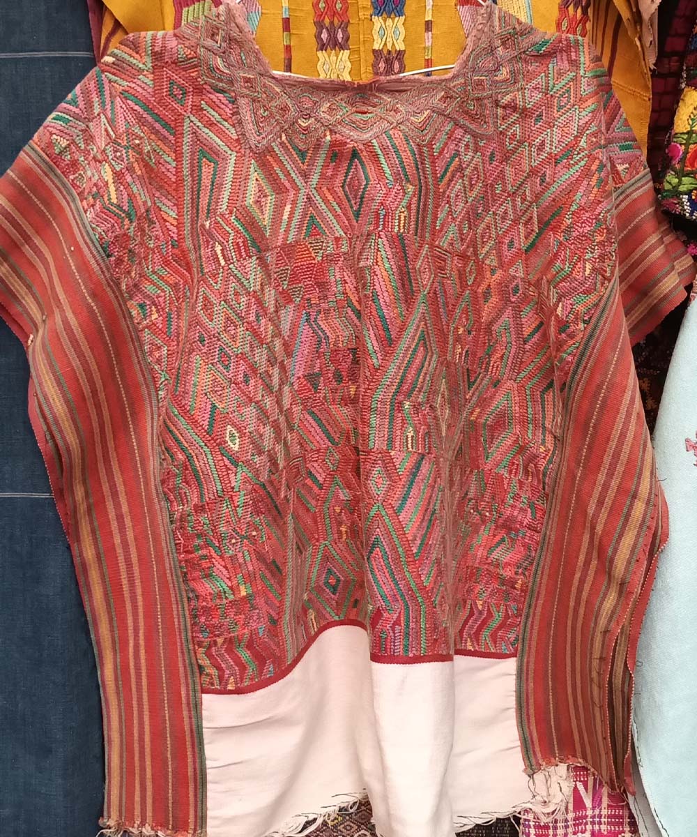 Rich Coral Nebaj huipil