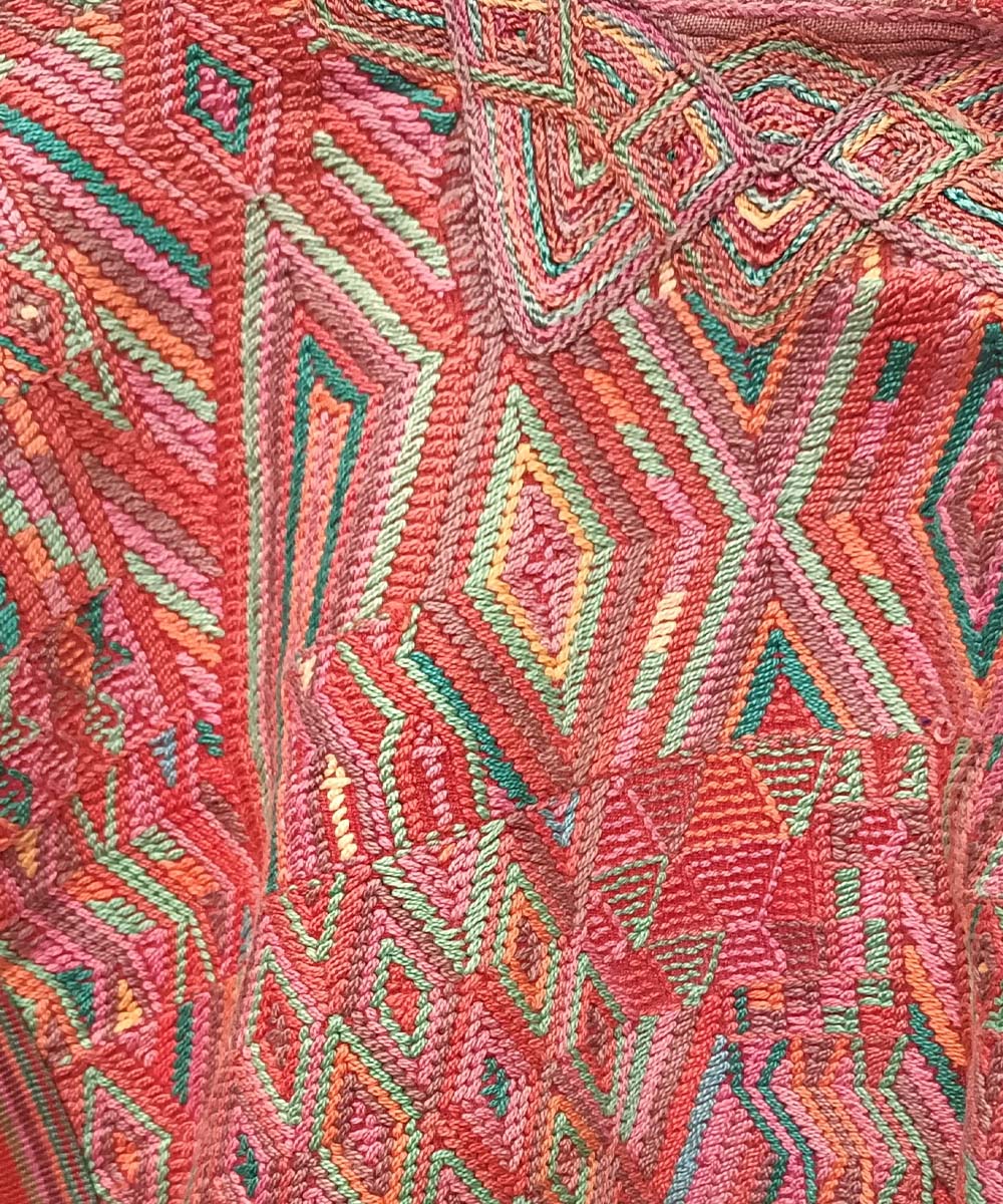 Rich Coral Nebaj huipil