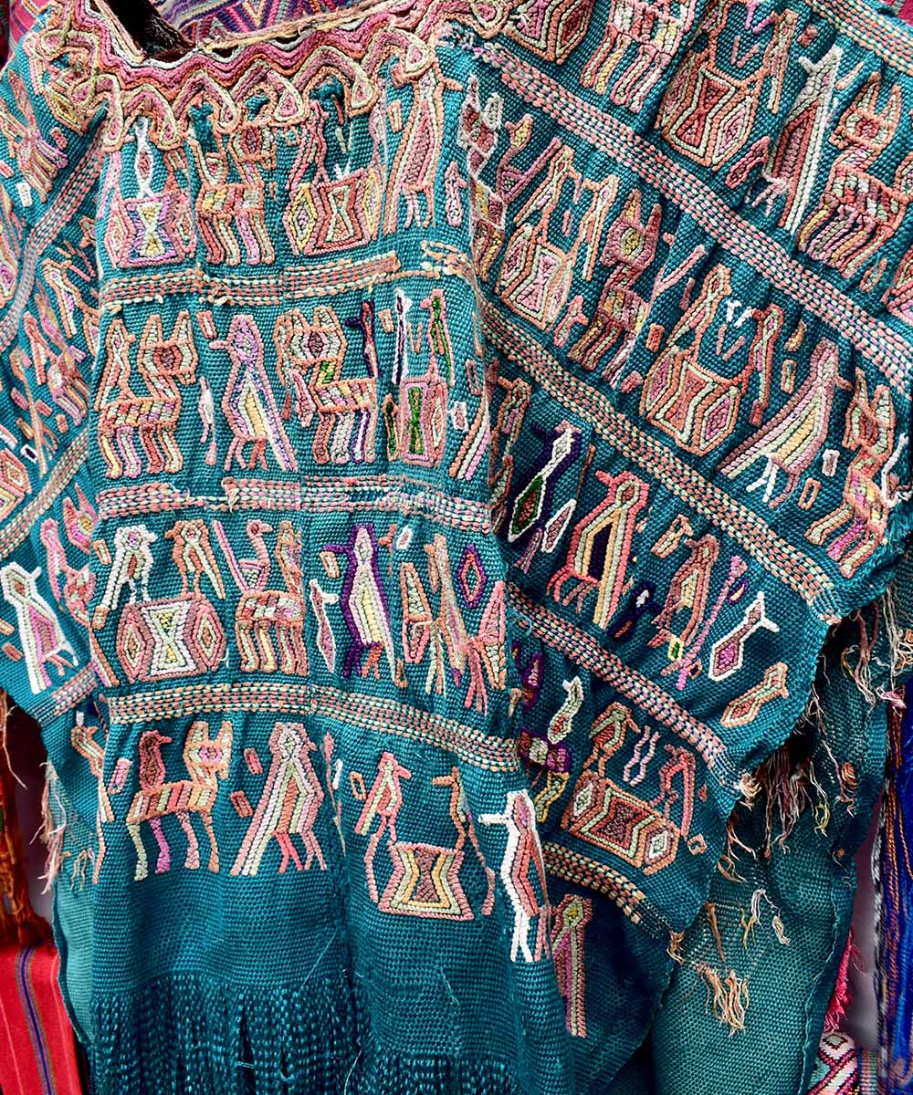 Vintage Guatemalan huipil textile