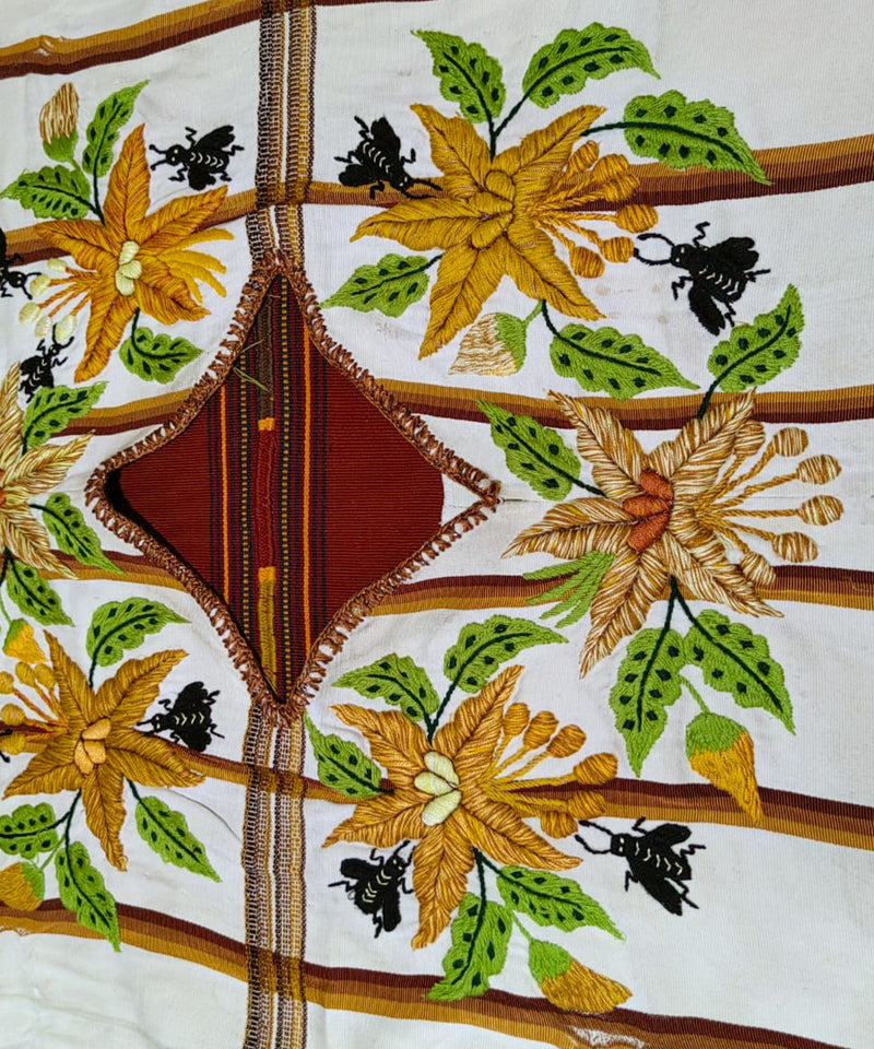 Vintage Guatemalan huipil textile