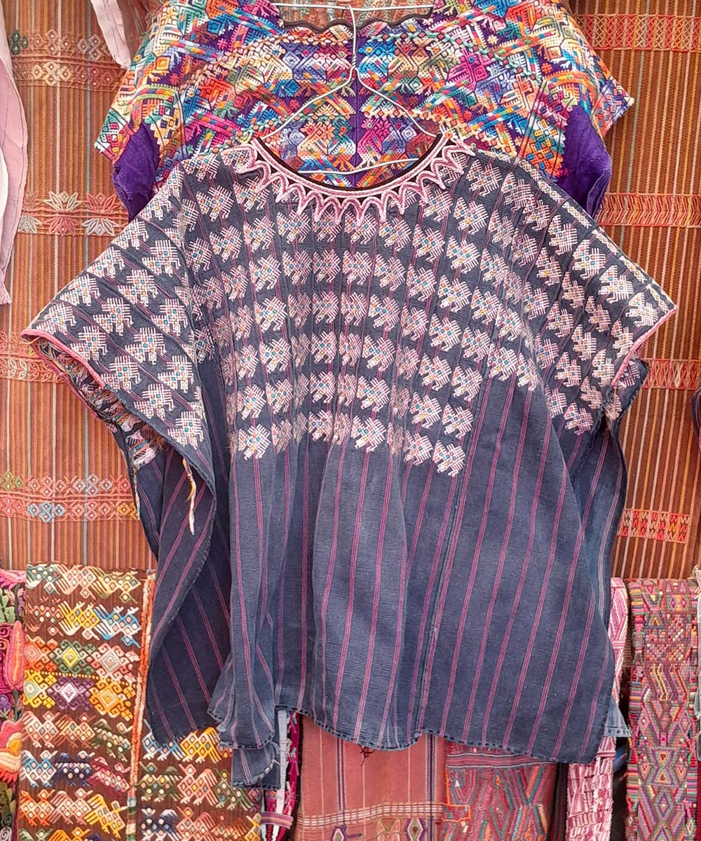 Embroidered Guatemalan huipil | Vintage textile