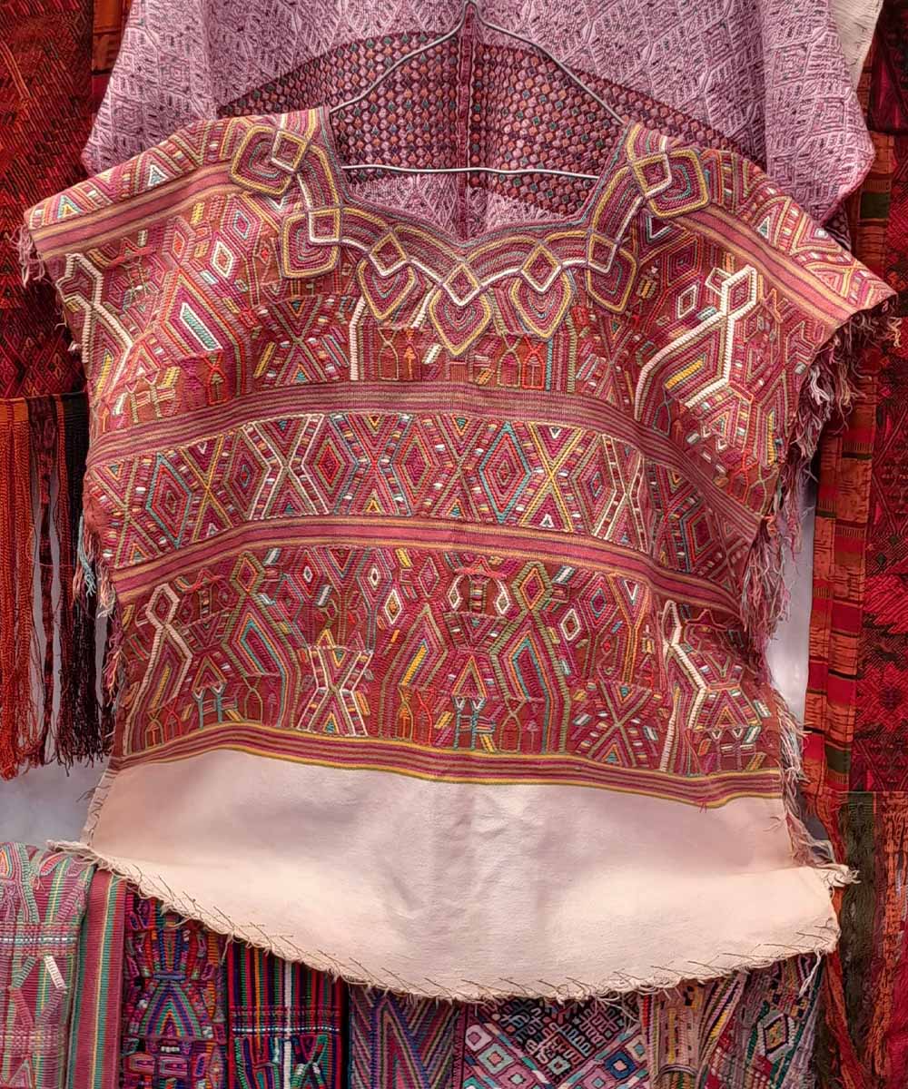 Vintage Guatemalan huipil textile