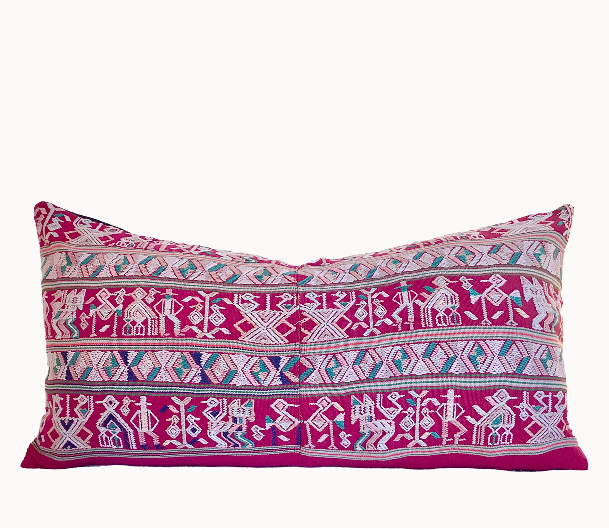 Vintage Textile Cushion - Red Nebaj XIII