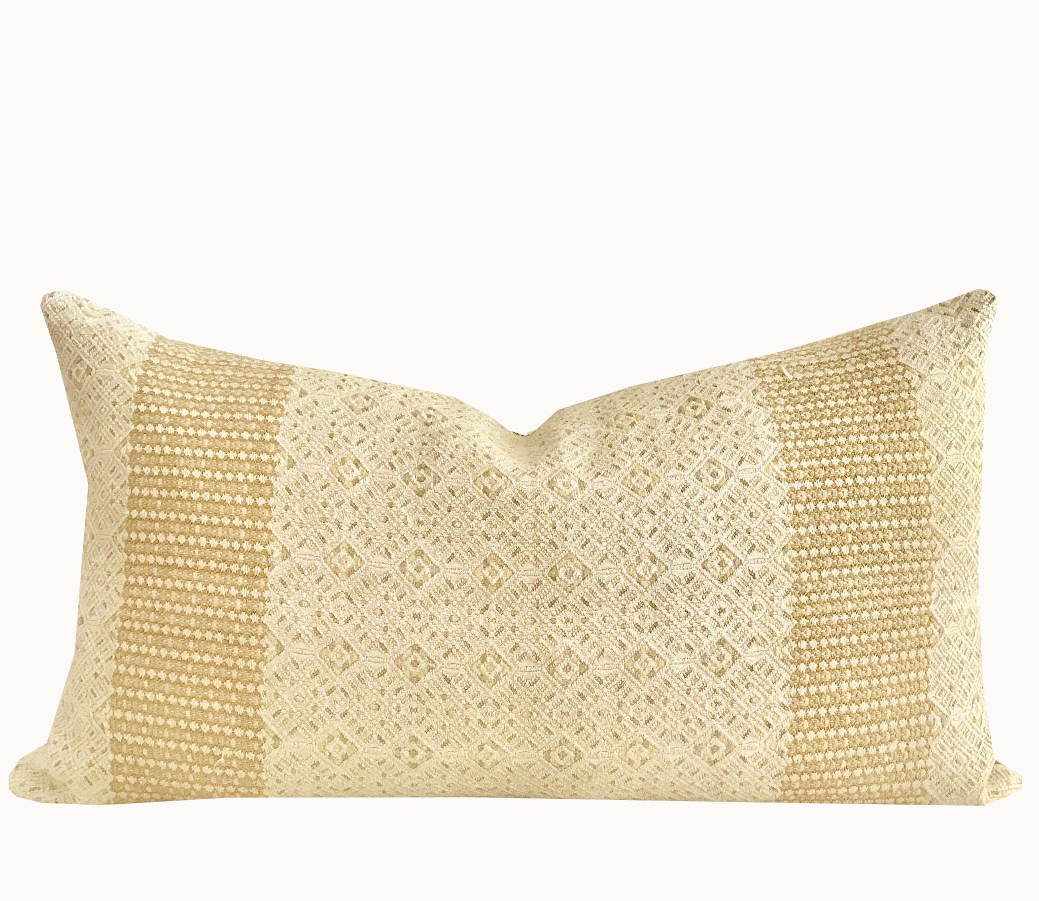 Vintage textile huipil cushion