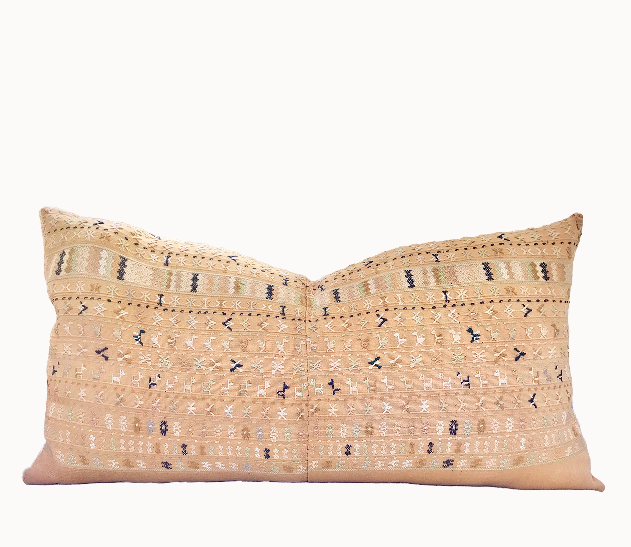 Handwoven Guatemala ikat pillow