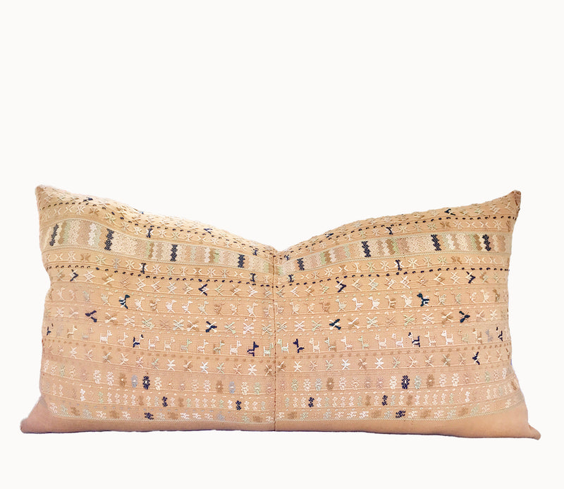 Handwoven Guatemala ikat pillow